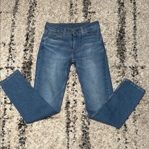 Levi's Blue Straight Leg Jeans Classic Fit
